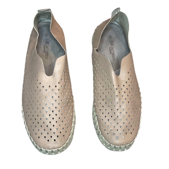 Ilse Jacobsen Tulip Slip On Perforated Leather Sneaker Sz 39 EU 8.5 US - Picture 7 of 9